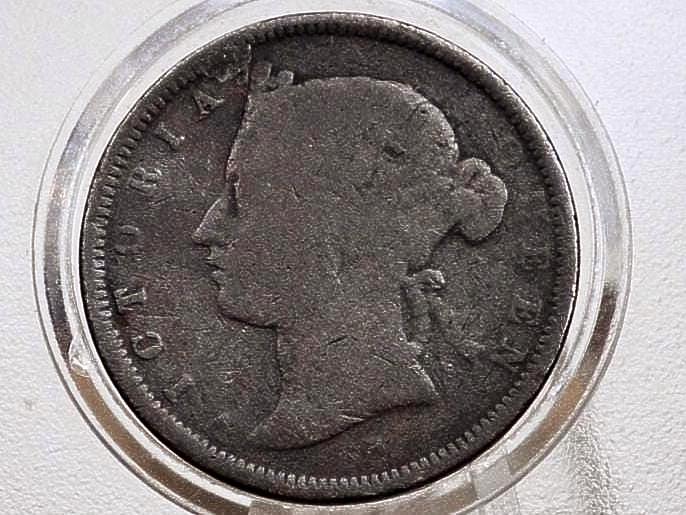 1872 British Straits Settlements Half Cent - Great Condition - British Malaysia Half Penny 1872 Victoria Bust UK penny
