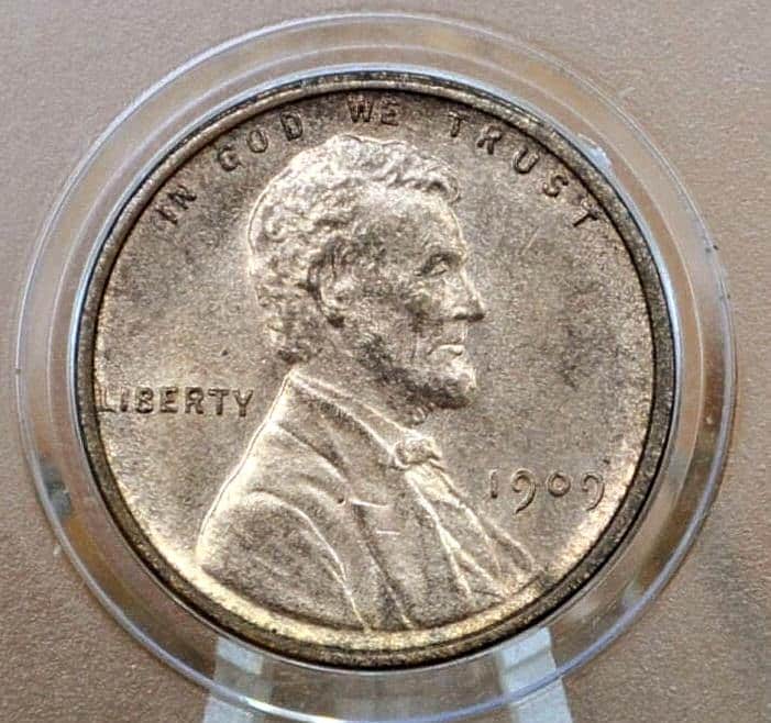 1909 Lincoln Wheat Penny - VF-MS63 (Very to Fine to Unc.) Grade / Condition - Philadelphia Mint - First Year Minted - 1909 P Wheat Cent 1909
