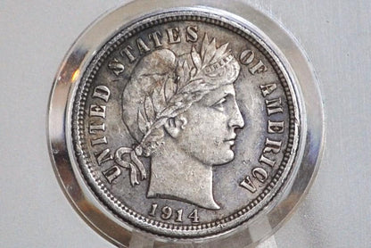 1914 Barber Silver Dime - Choose by Mint & Grade - Philadelphia / Denver Mints - 1914 P Barber Dime Liberty Head Dime 1914 P and D