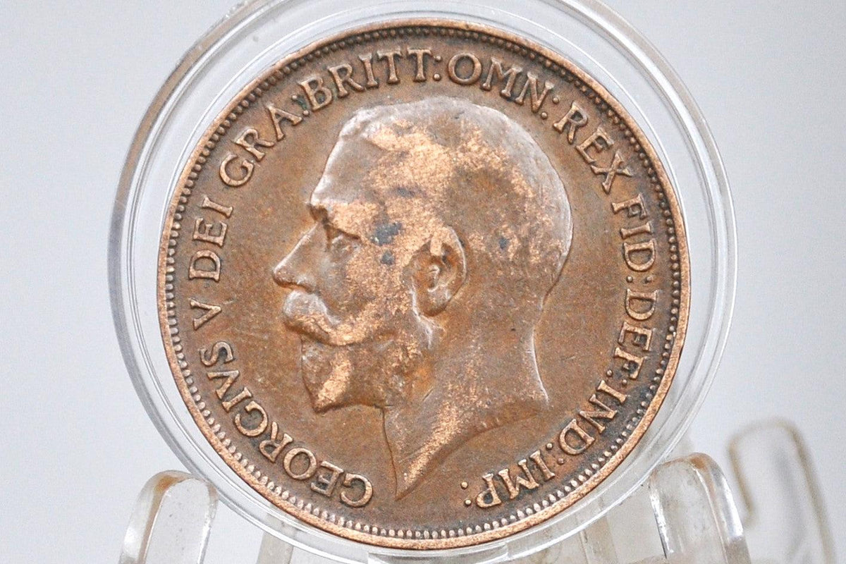 1911 Great Britain One Penny - Choose by Grade / Coin - UK Penny 1911 - Higher Grades