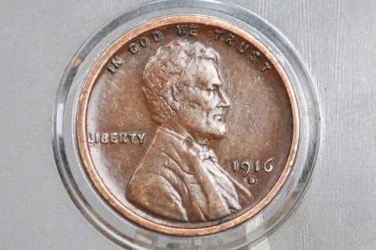 1916 P,D,S Wheat Pennies - Choose by Mint / Grade - Semi-Key Dates - World War I Era Coin - Wheat Ear Lincoln Cent