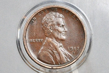 1917 P,D,S Wheat Pennies - Choose by Mint & Grade - 1917D Wheat Ear Cent 1917 S Wheat Back Penny 1917 Wheat Cent