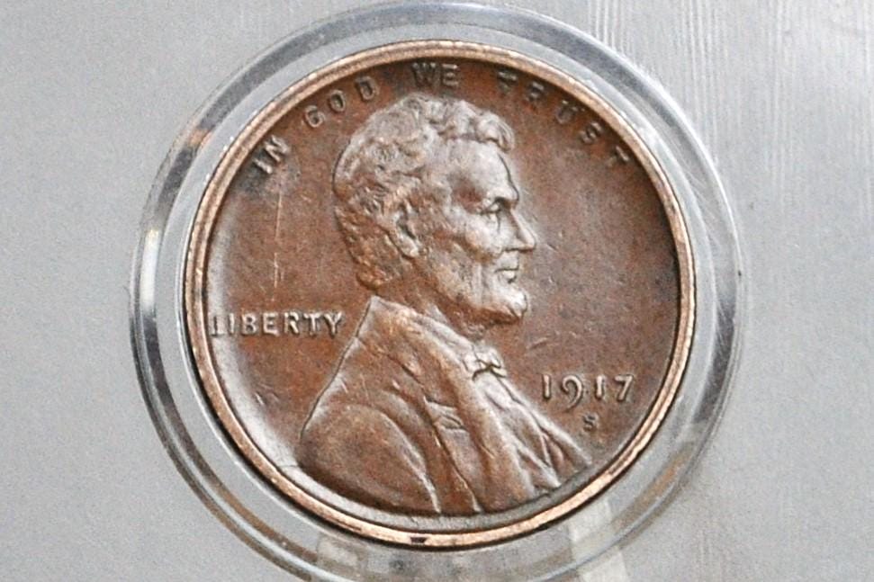 1917 P,D,S Wheat Pennies - Choose by Mint & Grade - 1917D Wheat Ear Cent 1917 S Wheat Back Penny 1917 Wheat Cent