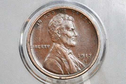 1917 P,D,S Wheat Pennies - Choose by Mint & Grade - 1917D Wheat Ear Cent 1917 S Wheat Back Penny 1917 Wheat Cent
