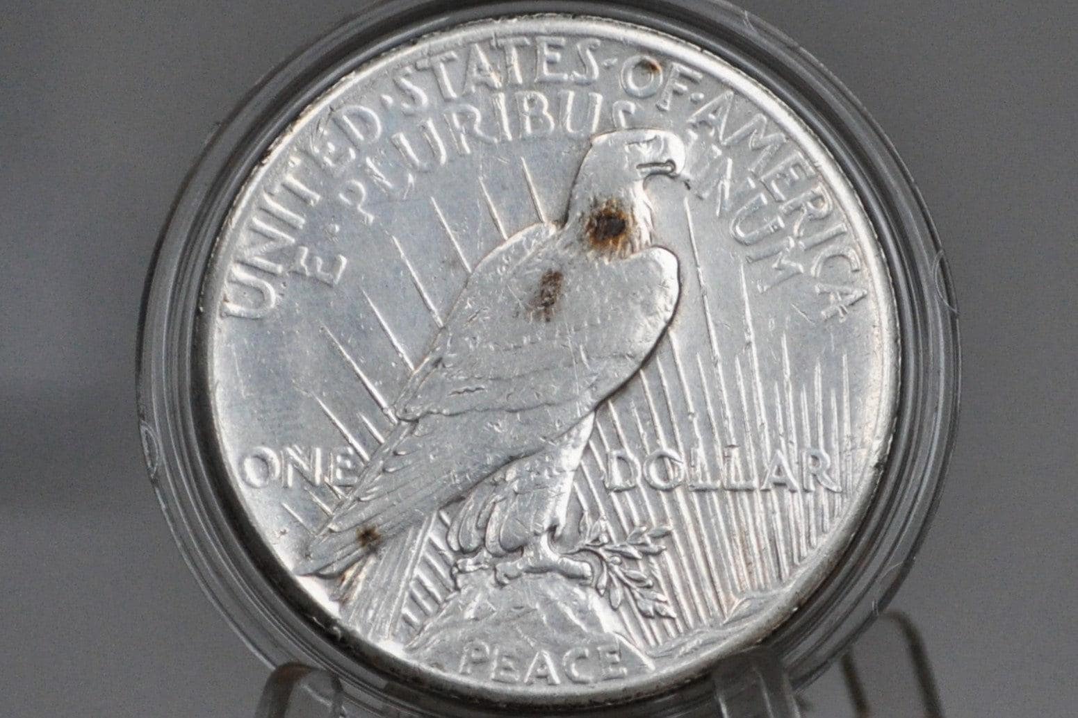 1928 Peace Dollar, Key Date - AU Details, Cleaned - Philadelphia Mint - 1928 P Silver Dollar Key Date 1928 Peace Dollar