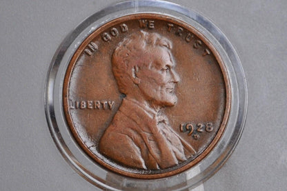 1928-S Wheat Penny - F/VF (Fine to Very Fine) Grade / Condition - San Francisco Mint - 1928S Wheat Ear Cent / 1928S Lincoln Wheat