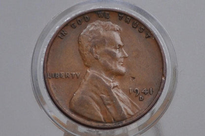 1941 Wheat Penny - XF-Uncirculated Grade / Condition - WWII Era Cent - 1941 P Wheat Ear Cent Lincoln Penny 1941 - Collectible Coin