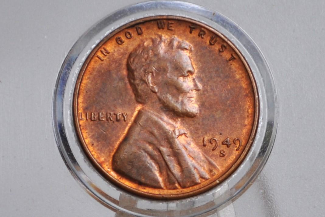 1949 P,D,S Wheat Pennies - XF (Extremely Fine) Grade / Condition - San Francisco Mint Denver, Philly- 1949S Wheat Ear Cent 1949 D Cent 1949P