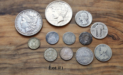 Lot of World Silver Coins - Multiple Lots Available, Check it out! - Cool / Unique Silver Coin Lot - Old Silver Coins - Large Coin Lot!