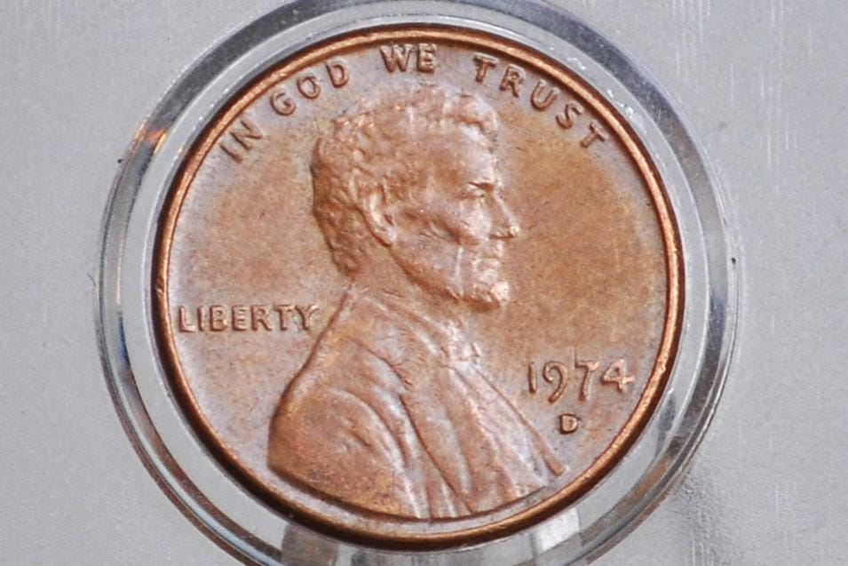 1974 P,D,S Lincoln Memorial Penny - Philadelphia, Denver, San Francisco Mints - Collectible Coin - 1974 P 1974 D 1974 S Memorial Cent
