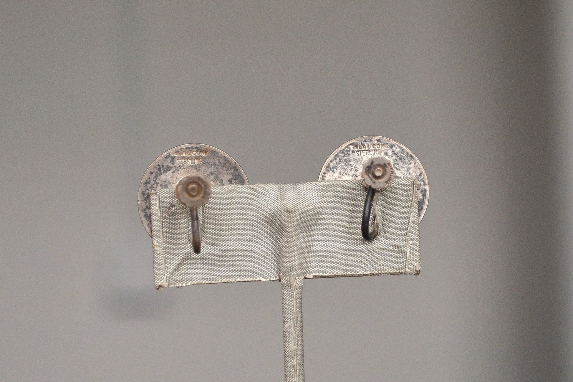 Vintage Sterling Silver Love Token Earrings JLC? - Stamped and Tested Sterling Silver - Vintage Ella L. Cone Jewelry