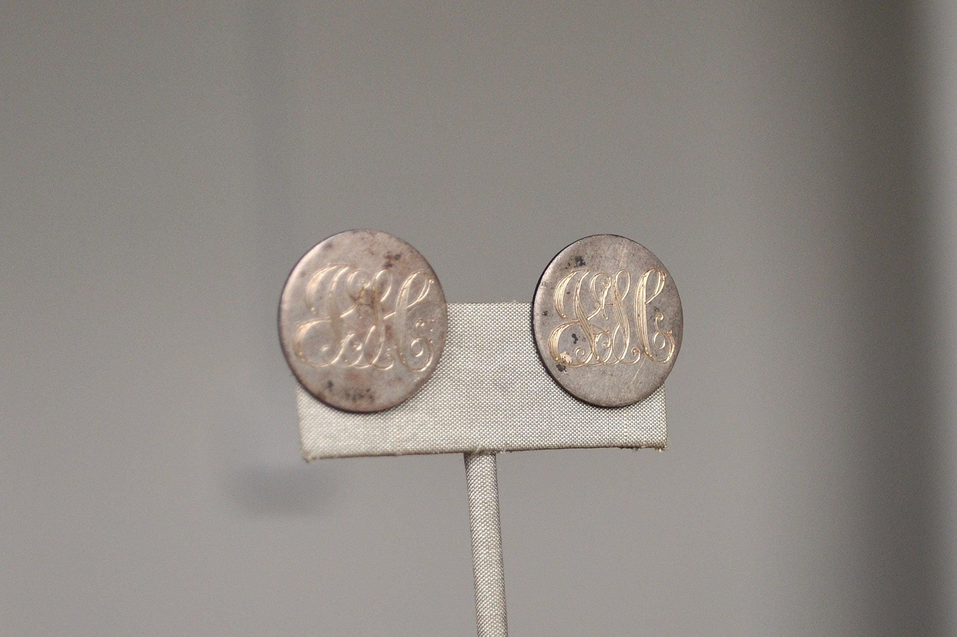 Vintage Sterling Silver Love Token Earrings JLC? - Stamped and Tested Sterling Silver - Vintage Ella L. Cone Jewelry