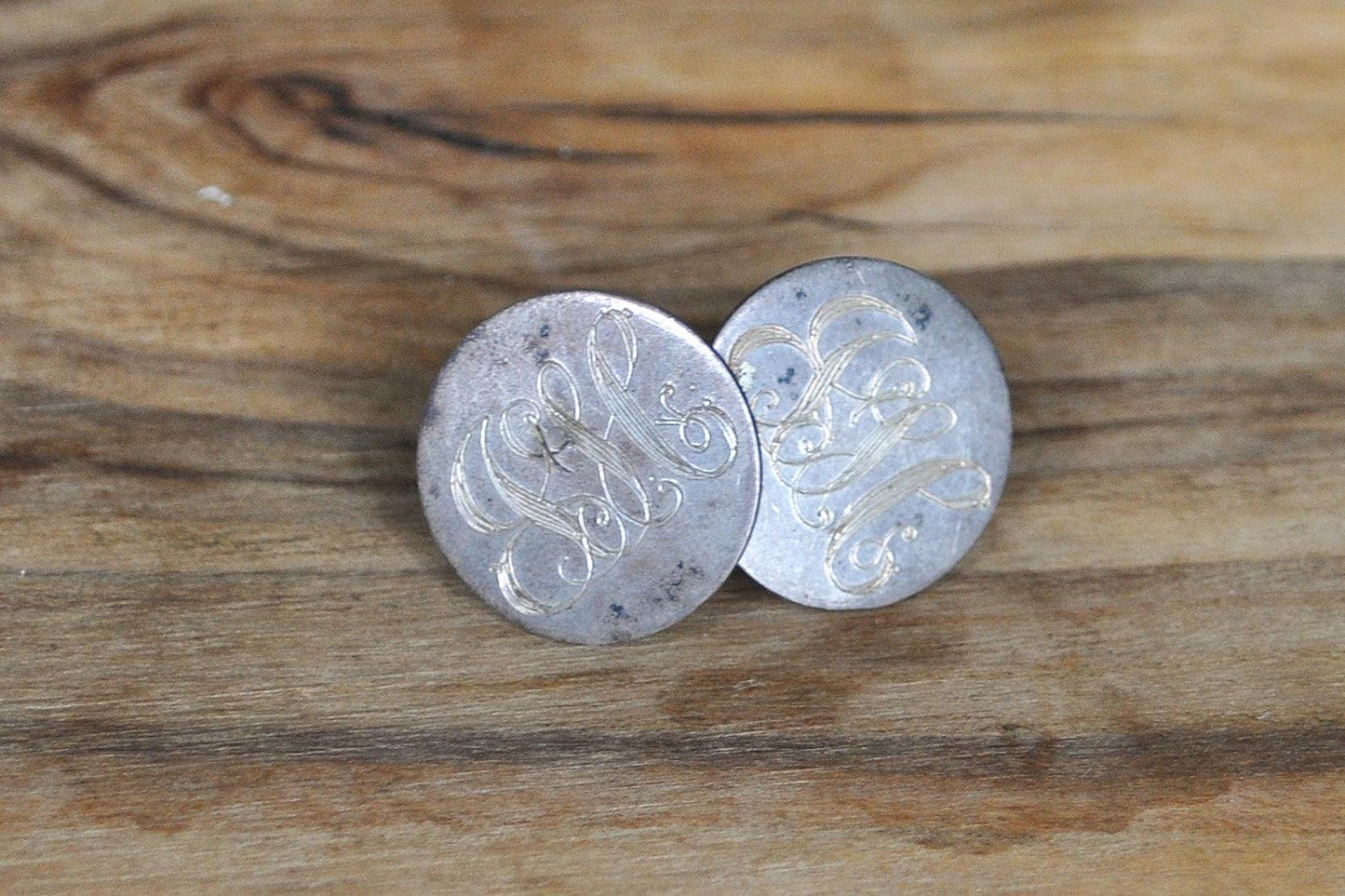 Vintage Sterling Silver Love Token Earrings JLC? - Stamped and Tested Sterling Silver - Vintage Ella L. Cone Jewelry