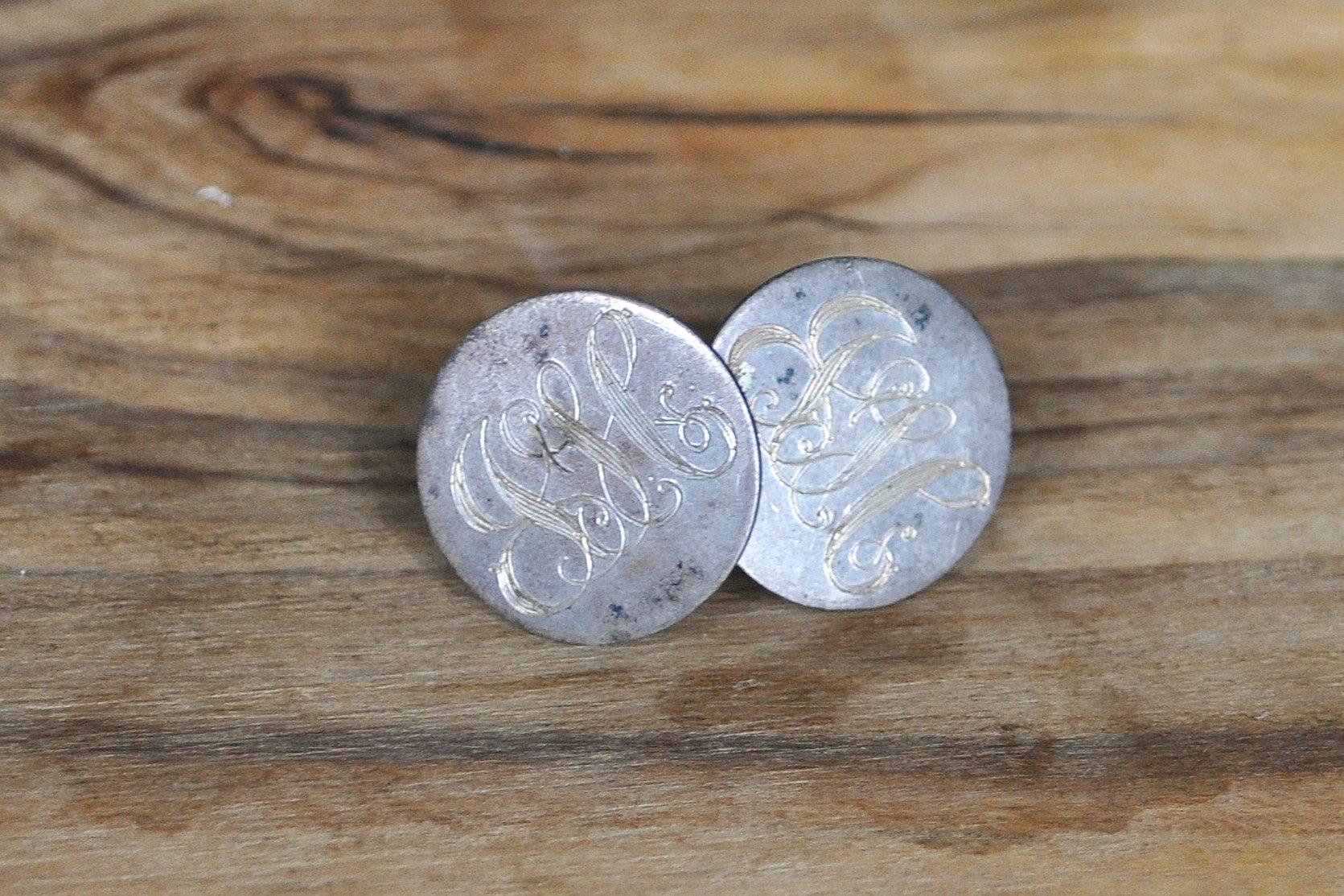 Vintage Sterling Silver Love Token Earrings JLC? - Stamped and Tested Sterling Silver - Vintage Ella L. Cone Jewelry
