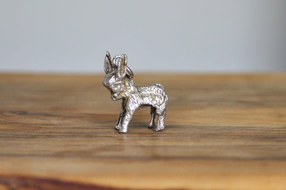 Cute Sterling Silver Baby Donkey Pendant - Tested Sterling Silver - Baby Burro Silver Pendant - Silver Mule Pendant