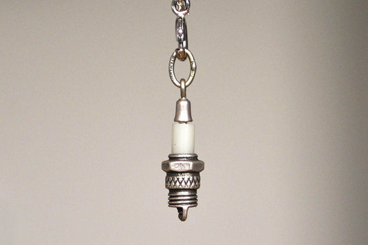Intricate Sterling Silver Spark Plug Pendant - Tested and Stamped Sterling Silver - Beau Sterling Charm