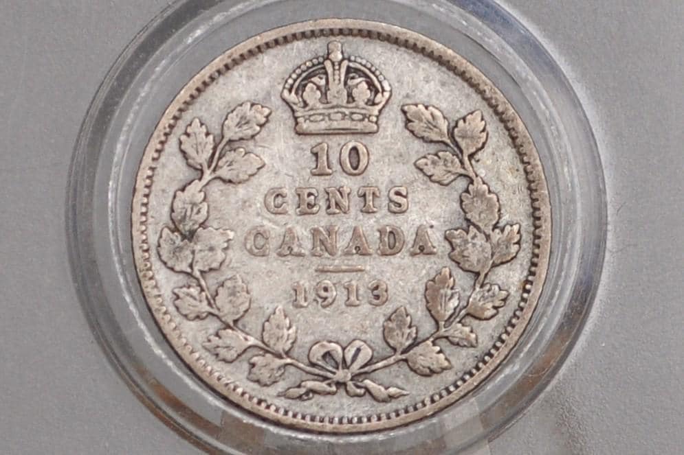 1913 Canadian Ten Cent - Choose by Grade / Condition - King George V - 10 Cent Canada 1913 Cent - 1913 Canada Dime