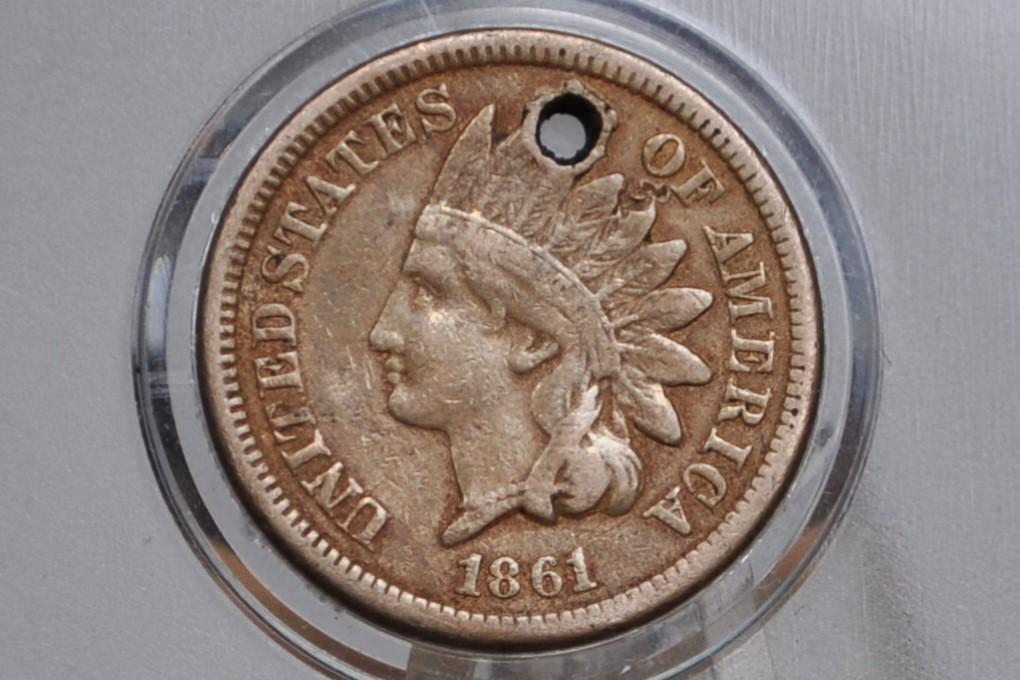 1861 Indian Head Penny - Choose by Grade - 1861 Cent One Cent US 1861 - Better Date, Harder to Find