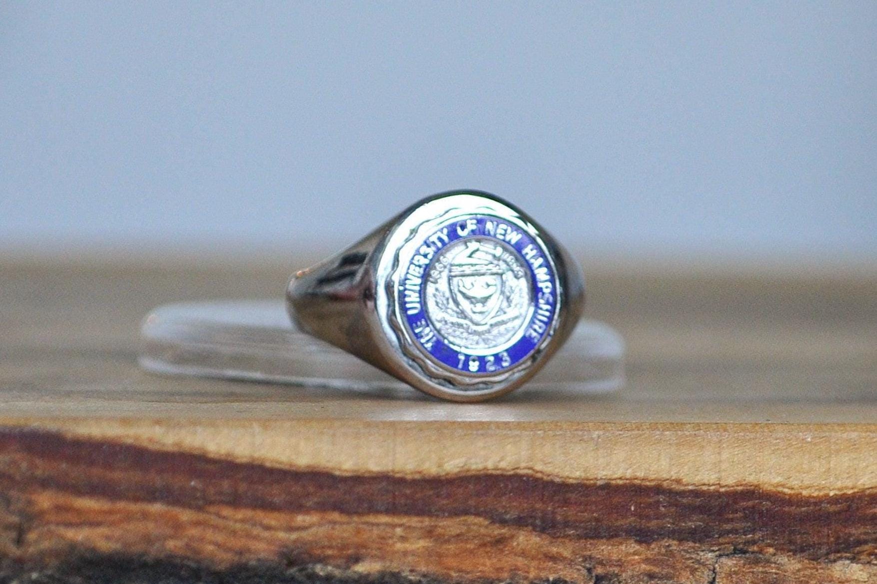 Antique Sterling Silver 1923 University of New Hampshire Founding Ring - Size 5 - UNH Wildcat Founders Ring 1923