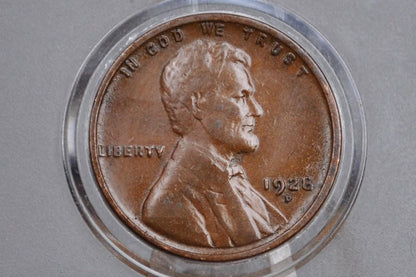 1928-S Wheat Penny - F/VF (Fine to Very Fine) Grade / Condition - San Francisco Mint - 1928S Wheat Ear Cent / 1928S Lincoln Wheat
