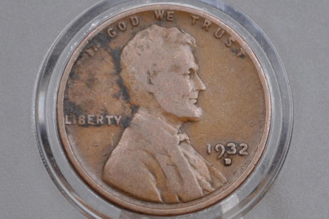 1932-D Wheat Penny - Choose by Grade - Denver Mint - 1932 D Wheat Ear Cent - Rarer Date & Mint for the 30's