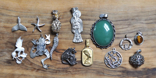 Vintage Sterling Silver Necklace Pendants! Choose by Pendant! Animal, Mythical, Religious, and so many more! Silver Pendants!