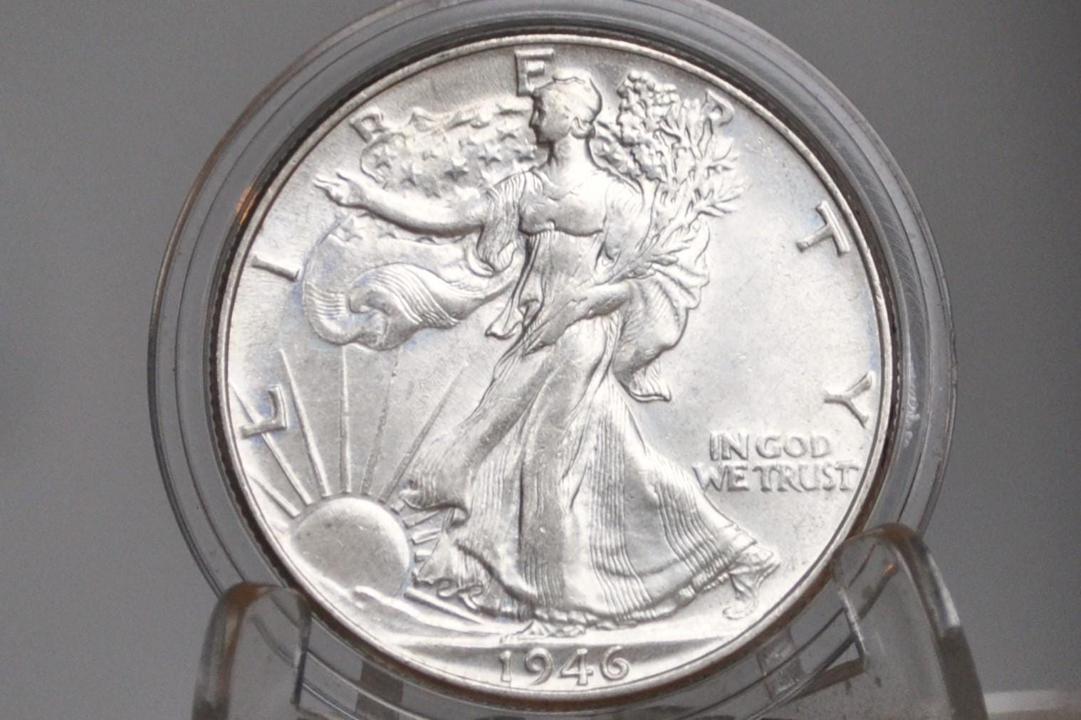 1946 Walking Liberty Silver Half Dollar - F-AU (Very Fine to About Uncirculated) Choose by Grade - Philadelphia Mint - 1946P WLH 1946