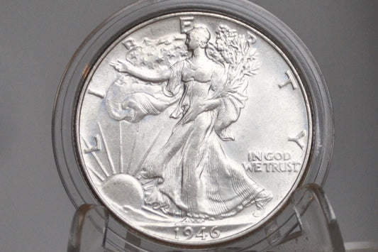 1946 Walking Liberty Silver Half Dollar - F-AU (Very Fine to About Uncirculated) Choose by Grade - Philadelphia Mint - 1946P WLH 1946