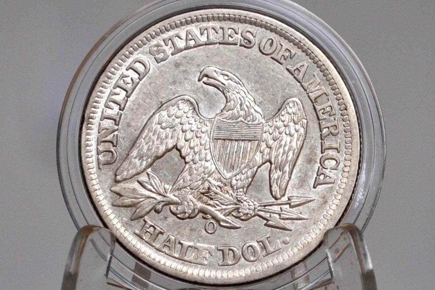 1859-O Seated Liberty Half Dollar - Choice AU - 1859O Liberty Seated Silver Half Dollar 1859 - All TreasureHunterCo. Coins are Authentic