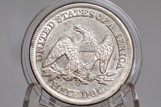 1859-O Seated Liberty Half Dollar - Choice AU - 1859O Liberty Seated Silver Half Dollar 1859 - All TreasureHunterCo. Coins are Authentic