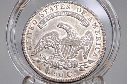 1834 Capped Bust Half Dollar - AU - Large Date Variety - Great Coin - Early American Coin