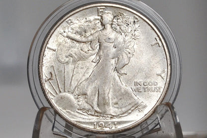 1941-S Walking Liberty Silver Half Dollar - F-AU (Fine to About Unc.) Choose by Grade - San Francisco Mint -1941S Half Dollar - Wlh 1941S