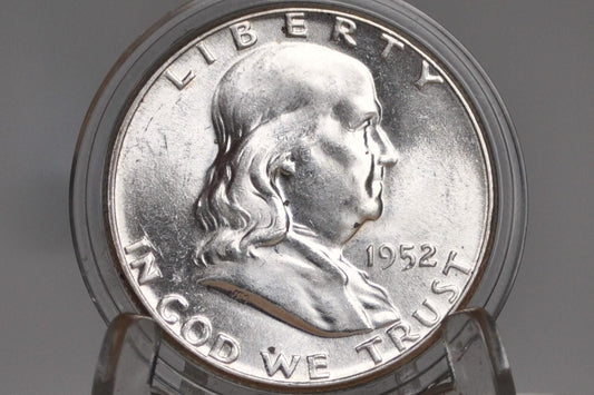 1952 Franklin Silver Half Dollar, P,D,S Mints - Choose by Mint & Grade! - 1952-S Franklin Half Dollar 1952 D Franklin Half 1952 S