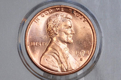 1974 P,D,S Lincoln Memorial Penny - Philadelphia, Denver, San Francisco Mints - Collectible Coin - 1974 P 1974 D 1974 S Memorial Cent