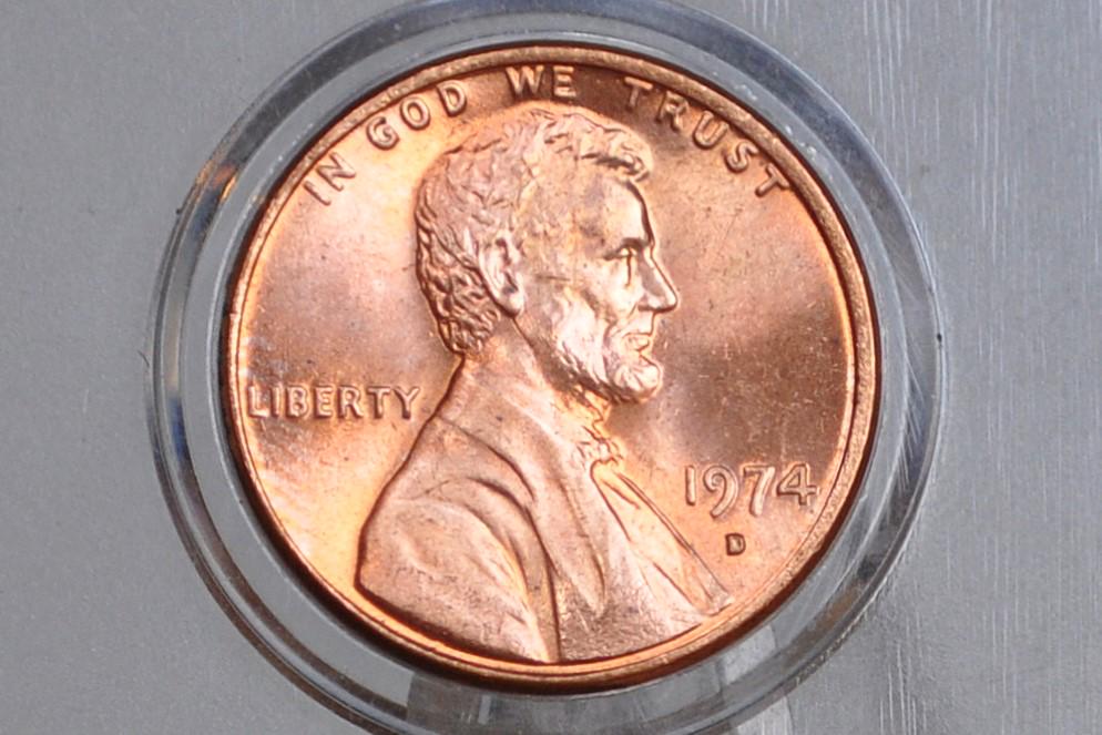 1974 P,D,S Lincoln Memorial Penny - Philadelphia, Denver, San