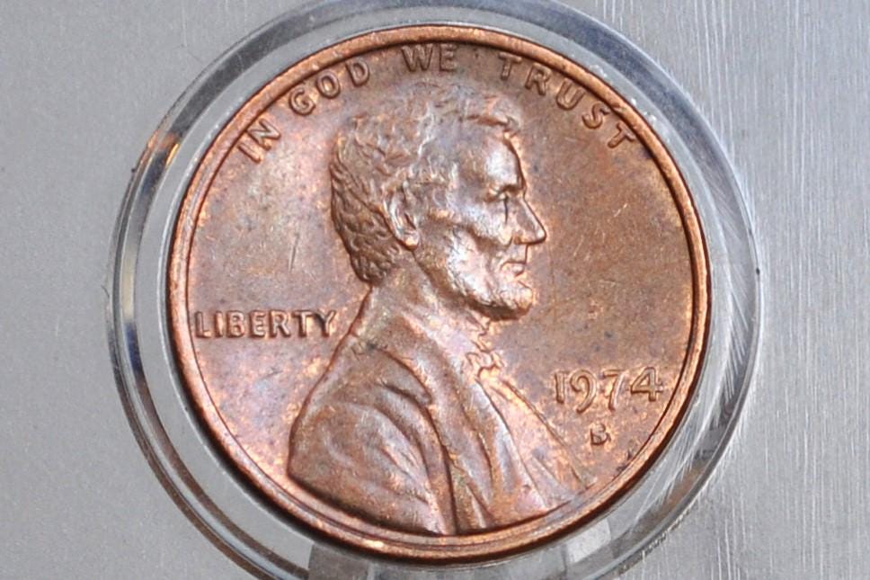 1974 P,D,S Lincoln Memorial Penny - Philadelphia, Denver, San Francisco Mints - Collectible Coin - 1974 P 1974 D 1974 S Memorial Cent