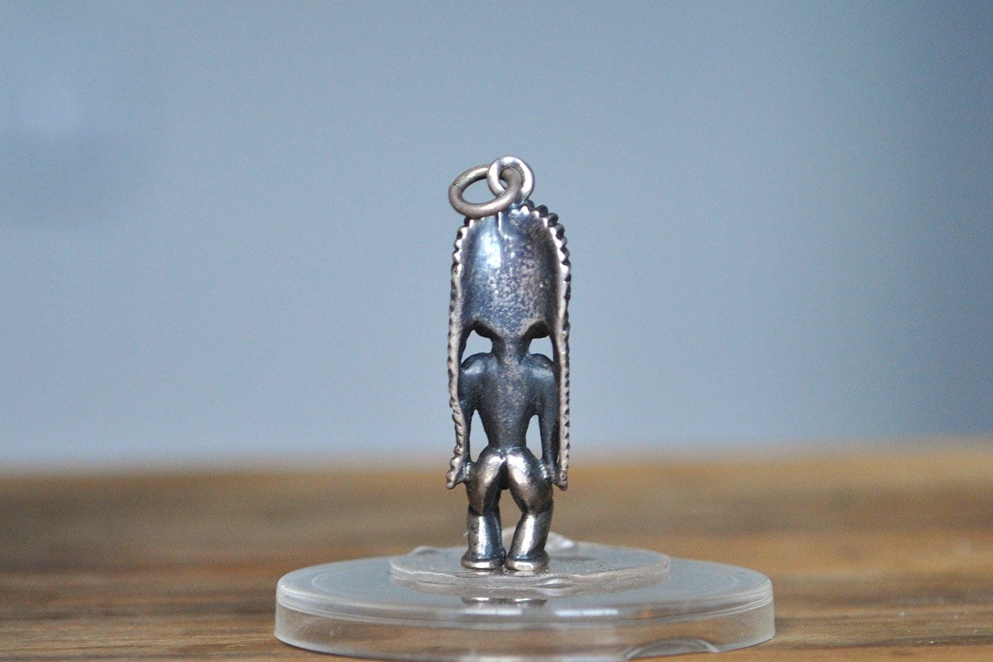 Rare Sterling Silver Tiki Pendant - Tested Sterling Silver - Polynesian Deity Charm - Hawaiian Kane Pendant