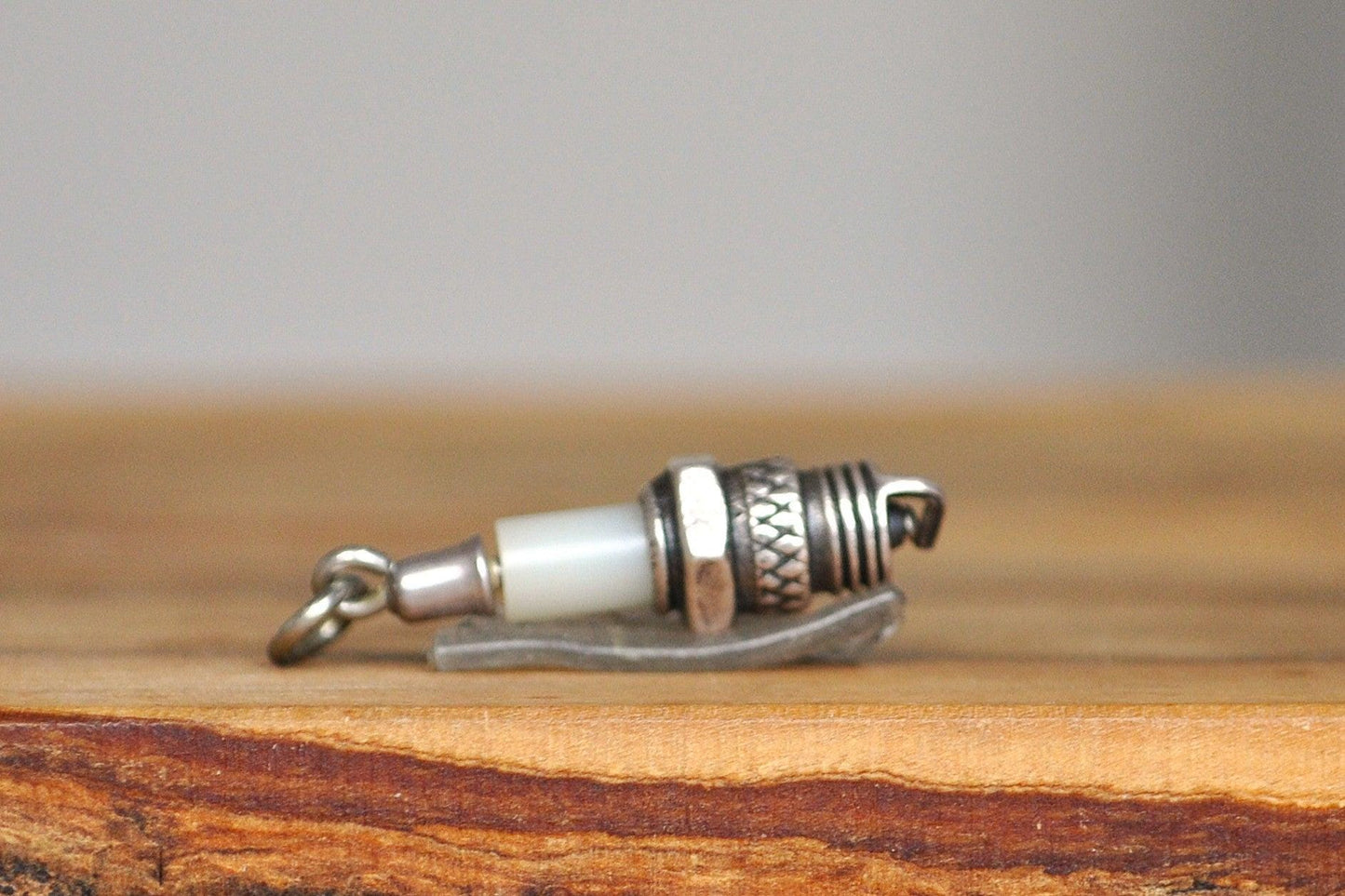 Intricate Sterling Silver Spark Plug Pendant - Tested and Stamped Sterling Silver - Beau Sterling Charm