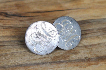 Vintage Sterling Silver Love Token Earrings JLC? - Stamped and Tested Sterling Silver - Vintage Ella L. Cone Jewelry