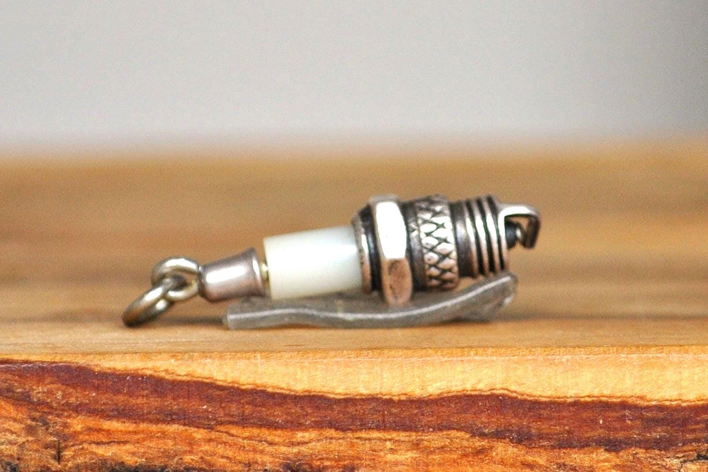 Intricate Sterling Silver Spark Plug Pendant - Tested and Stamped Sterling Silver - Beau Sterling Charm