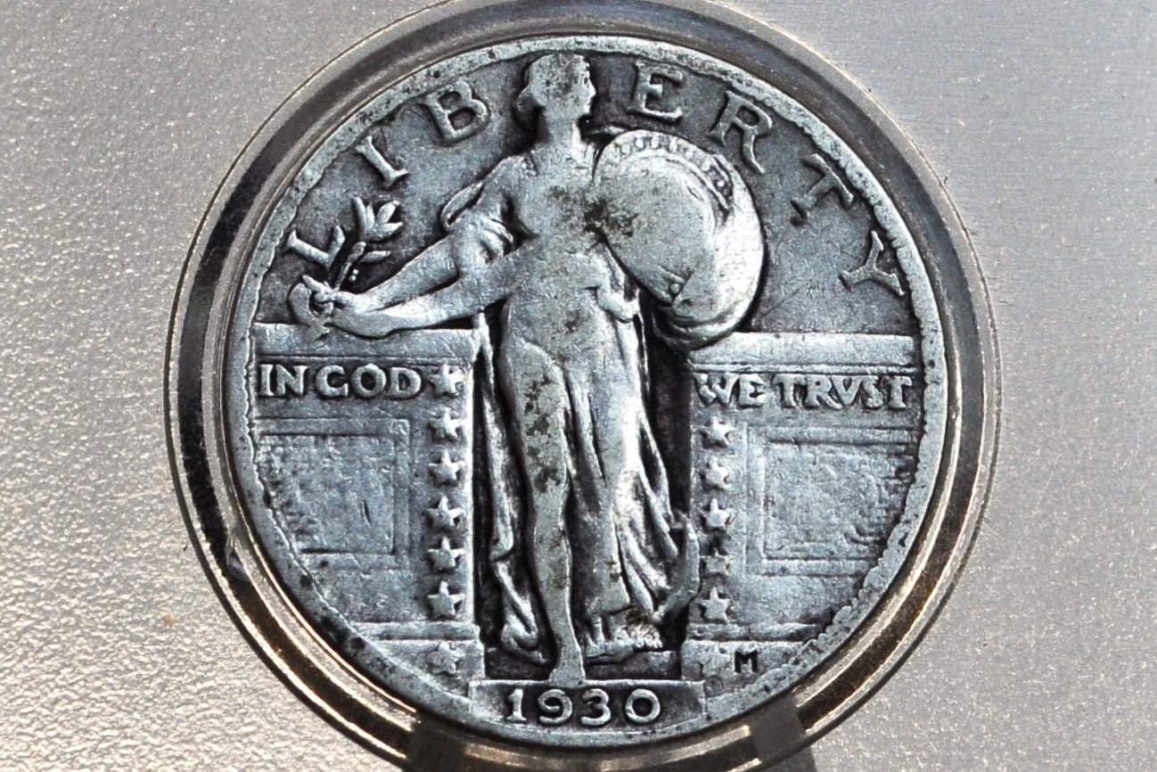 1930 Standing Liberty Silver Quarter - Choose by Grade - Philadelphia Mint - 1930 P Liberty Standing Quarter - 1930 Quarter Silver