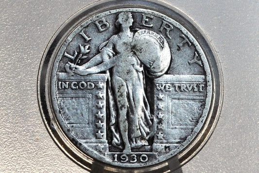 1930 Standing Liberty Silver Quarter - Choose by Grade - Philadelphia Mint - 1930 P Liberty Standing Quarter - 1930 Quarter Silver