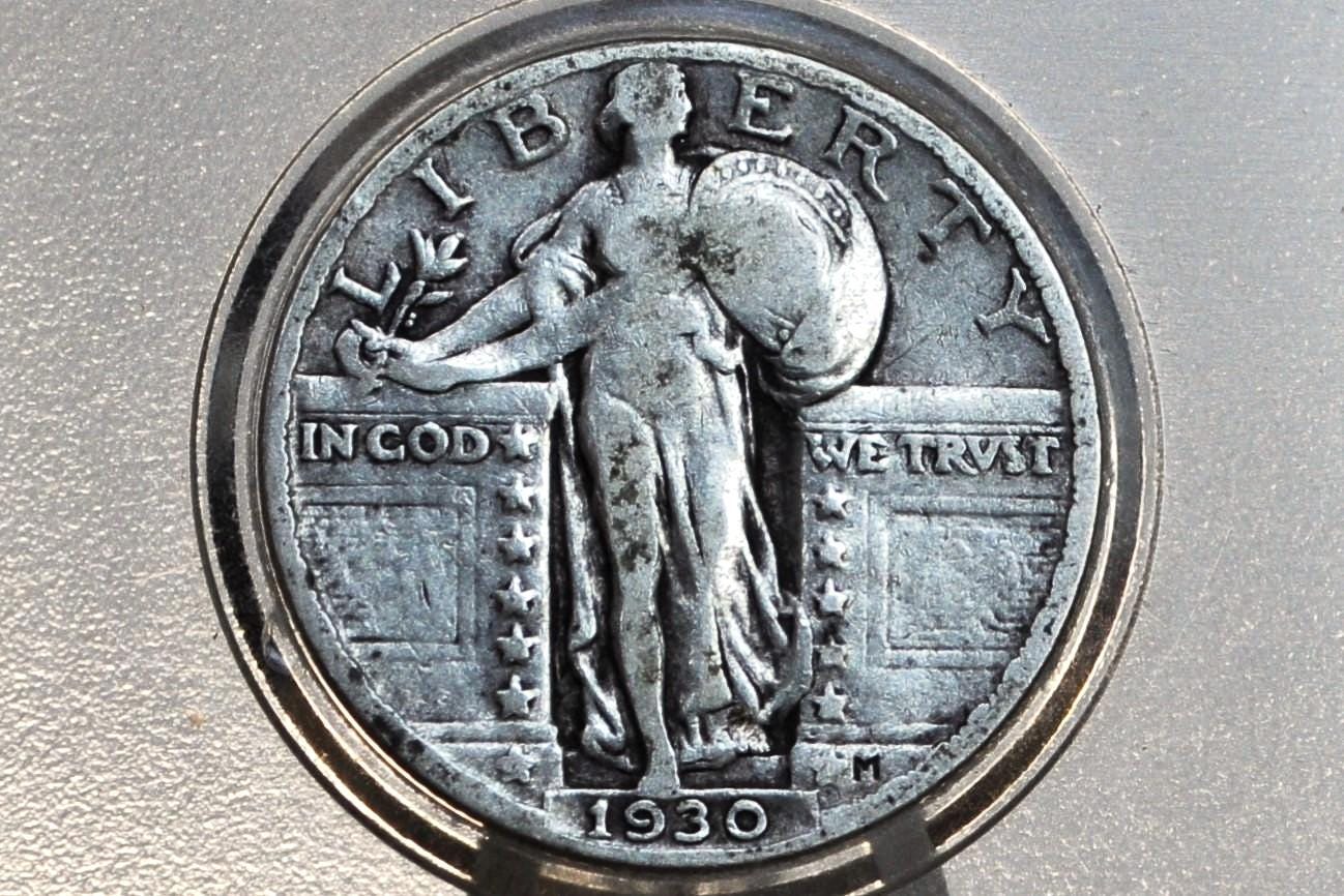 1930 Standing Liberty Silver Quarter - Choose by Grade - Philadelphia Mint - 1930 P Liberty Standing Quarter - 1930 Quarter Silver