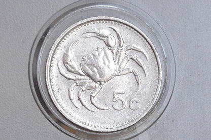 1991 & 1986 Malta 5 Cents - Maltese Republic Coins - Great Condition - Mediterranean Countries Coin -