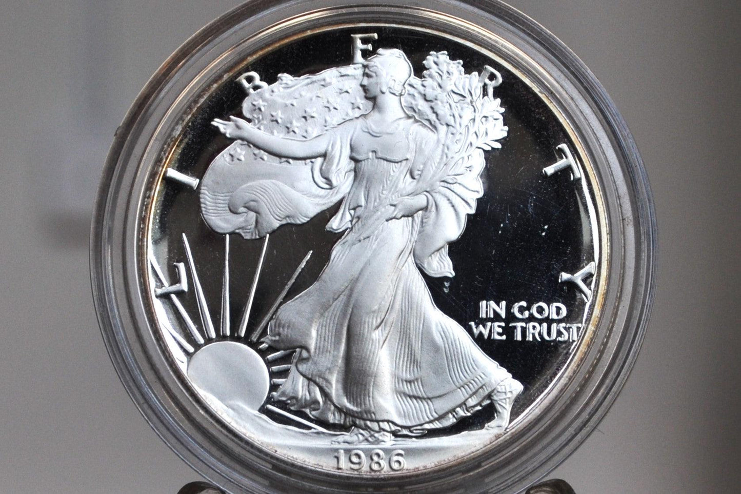 Proof Silver Eagles 1 oz. Bullion - Choose by Date - One Ounce Fine Silver - 1986-2000's Silver Walking Liberty One Ounce Silver Proofs