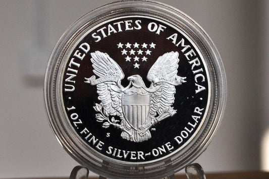 Proof Silver Eagles 1 oz. Bullion - Choose by Date - One Ounce Fine Silver - 1986-2000's Silver Walking Liberty One Ounce Silver Proofs