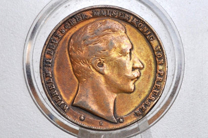 German Kaiserpalais Berlin Wilhelm II - German Kaiser Wilhelm II Token - Prussia Token - Old German Exonumia -