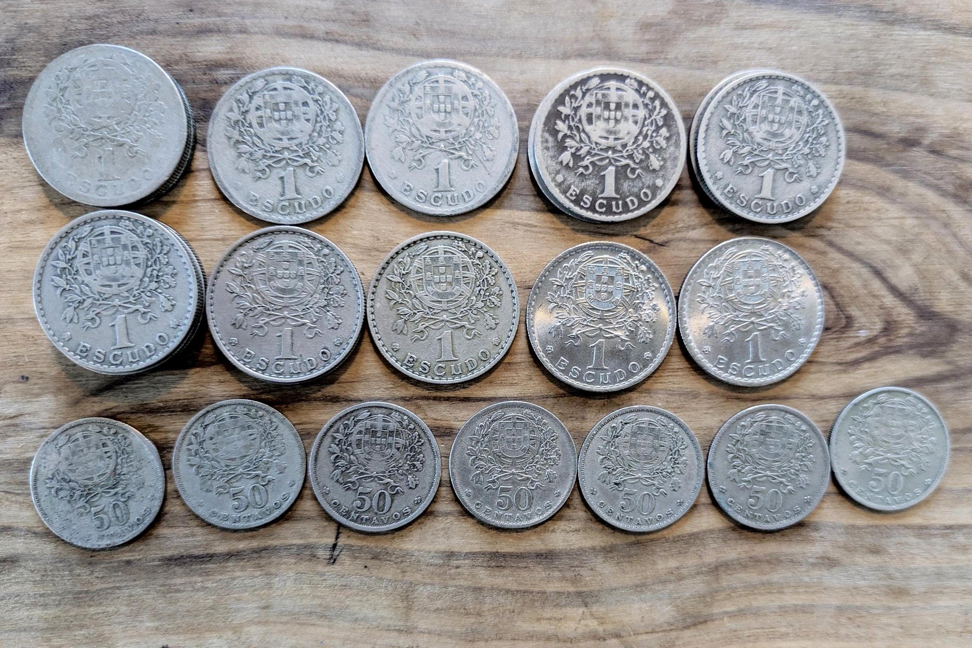 1/2 and 1 Portuguese Escudos - Choose by Denomination and Date! - Beautiful Design, Simple - Low Mintage Portuguese Coin