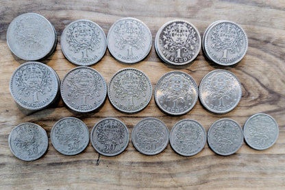 1/2 and 1 Portuguese Escudos - Choose by Denomination and Date! - Beautiful Design, Simple - Low Mintage Portuguese Coin