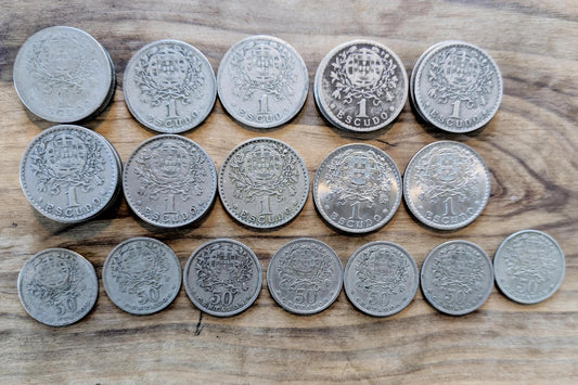 1/2 and 1 Portuguese Escudos - Choose by Denomination and Date! - Beautiful Design, Simple - Low Mintage Portuguese Coin